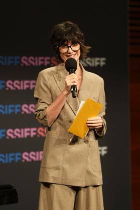 Paz Vega presents the Feroz Zinemaldia award to the film El Debut at the San Sebastian Film Festival, Saturday, September 26, 2026 Cordon Press 