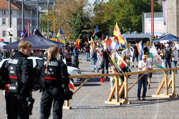 Reichsbürger Rally, September 26, 2026: Participants in the Reichsbürger rally plan to march through downtown Darmstadt carrying flags and historical symbols, and intend to hold a rally at Karolinenplatz in Darmstadt, Hesse, Germany, despite counter-demonstrations and restrictions.