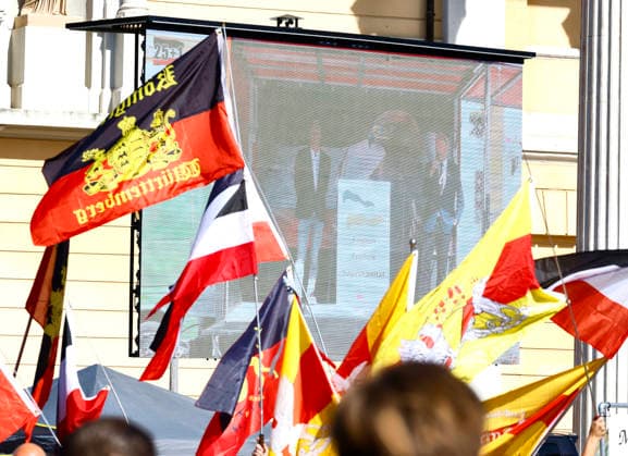 Reichsbürger Rally, September 26, 2026: Participants in the Reichsbürger rally plan to march through downtown Darmstadt carrying flags and historical symbols, and to hold a rally at Karolinenplatz in Darmstadt, Hesse, Germany, despite counter-demonstrations and restrictions.