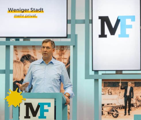 September 26, 2026 ÖVP Future Congress 034 Markus Figl, ÖVP Vienna State Party Chairman and Innere Stadt District Chair, at the Vienna People s Party Future Congress on September 26, 2026, at the Platinum in the UNIQA Tower in Vienna, Vienna, Austria