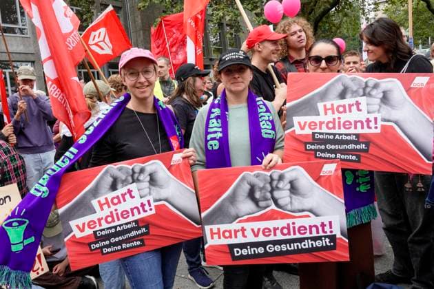 DGB Day of Protest against the federal government’s proposed social reforms, photographed in Essen on September Copyright: epd-bild FriedrichxStark _FSA7775