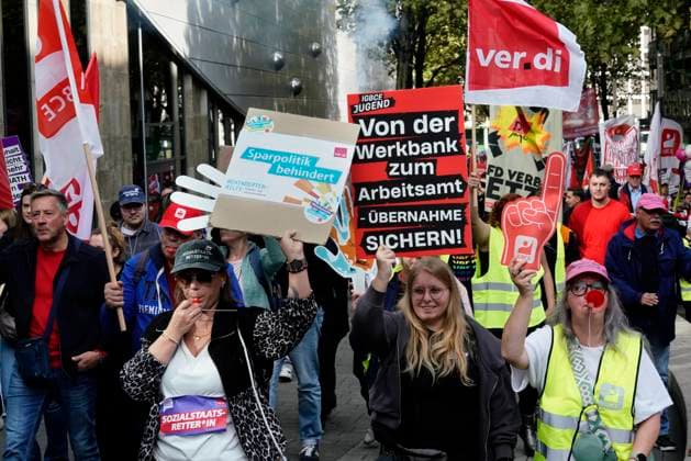 DGB Day of Protest against the federal government’s proposed social reforms, photographed in Essen on September Copyright: epd-bild FriedrichxStark _FSB3035