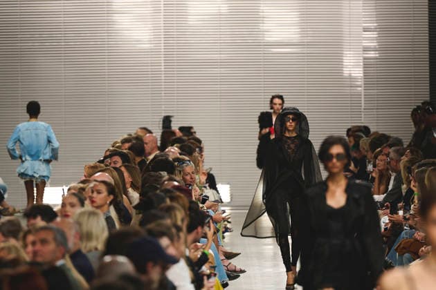 September 26, 2026, Milan, Italy, Italy: Models on the runway at the Ermanno Scervino fashion show in Milan, September 2026 Milan Italy  - ZUMAg279 20260926_zip_g279_066 Copyright: xAlessandroxGalatolix