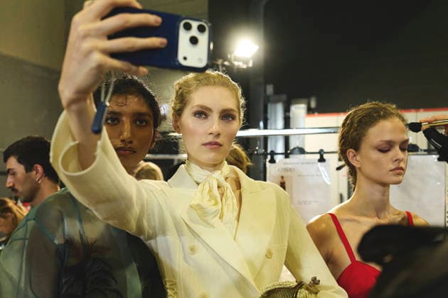 September 26, 2026, Milan, Italy, Italy: Backstage moments and portraits at the Ermanno Scervino fashion show in Milan, September 2026 Milan Italy  - ZUMAg279 20260926_zip_g279_088 Copyright: xAlessandroxGalatolix