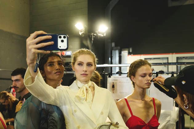 September 26, 2026, Milan, Italy, Italy: Backstage moments and portraits at the Ermanno Scervino fashion show in Milan, September 2026 Milan Italy  - ZUMAg279 20260926_zip_g279_092 Copyright: xAlessandroxGalatolix