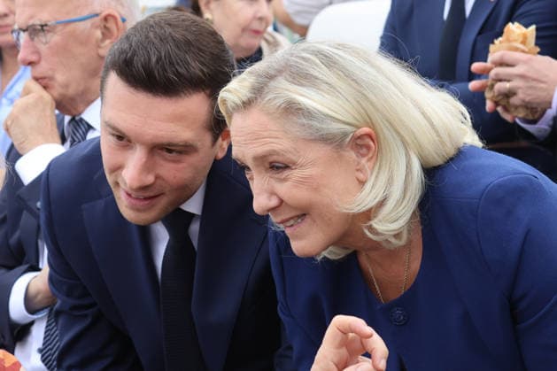 September 26, 2026, Paris, Rome, France: Jordan Bardella, Marine Le Pen ahead of the Pope s Mass celebration at Place de la Concorde, Paris, September 26, 2026 Paris France  - ZUMAa289 20260926_zia_a289_073 Copyright: xPierrexTeyssotx xAgfx