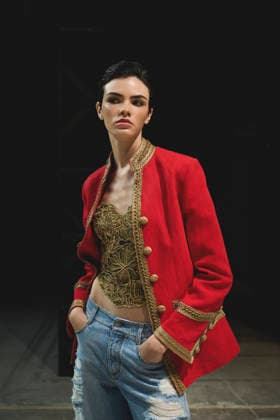 September 26, 2026, Milan, Italy, Italy: Backstage moments and portraits at the Ermanno Scervino fashion show in Milan, September 2026 Milan Italy  - ZUMAg279 20260926_zip_g279_098 Copyright: xAlessandroxGalatolix