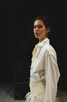 September 26, 2026, Milan, Italy, Italy: Backstage moments and portraits at the Ermanno Scervino fashion show in Milan, September 2026 Milan Italy  - ZUMAg279 20260926_zip_g279_100 Copyright: xAlessandroxGalatolix