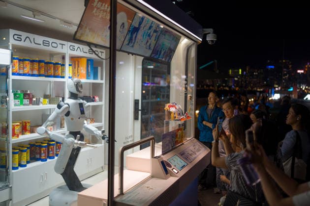 Hong Kong Daily Life A robot operating a convenience store on September 26, 2026 in Hong Kong. (Photo by Vernon Yuen Nexpher Images) HONG KONG