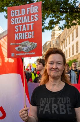 Social protests organized by the DGB EUR, Germany, Berlin, September 26, 2026 There’s Enough for Everyone, and Merz Must Go —posters, banners, and slogans against the federal government’s cuts to social benefits. Cutting Social Benefits —nationwide social protests organized by the DGB and its member unions under the slogan You’ve Earned It: Your Work, Your Health, Your Pension.