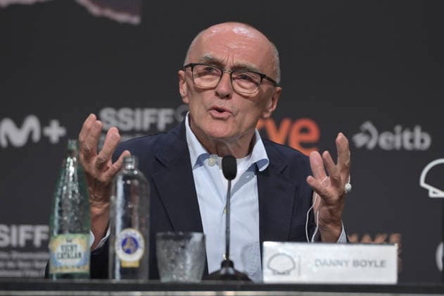 Danny Boyle at the press conference for the film *Ink* at the 74th San Sebastián International Film Festival (Festival Internacional de Cine de San Sebastián) at the Kursaal in San Sebastián, September 26, 2026 Foto:xC.xNiehausx xFuturexImagex ink_6610