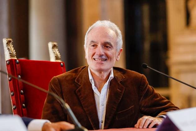 September 26, 2026, Florence, Rome, Italy: Gianfranco Pampaloni during the inauguration of the 34th edition of the BIAF, International Antiques Biennial, and the presentation of the Golden Lion award. Florence, September 26, 2026 Florence Italy  - ZUMAa289 20260926_zia_a289_128 Copyright: xDexMartinoxTommasox xAgfx