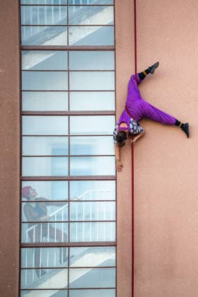 The acrobatic performance by the international troupe Cie Pieds Perches titled Philia: The Great Descent , was held at The Mills complex (Automaticke mlyny) in Pardubice, Czech Repuvlib, on September 26, 2026. (CTKxPhoto DavidxTanecek) CTKPhotoP2026092605035  CTKPhotoP2026092605035