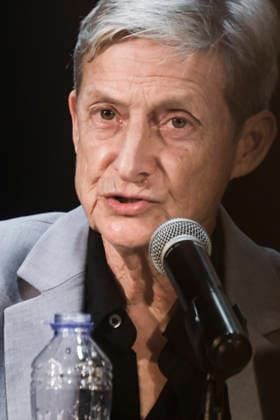 September 26, 2026, Portbou, Spain: Judith Butler is seen during her lecture at the 18th International Walter Benjamin Colloquium in Portbou. Held under the theme The Right to Have Rights, the 18th Walter Benjamin International Colloquium (2026) takes place in the border town of Portbou. The event draws upon Portbou™s symbolic setting to foster a dialogue between the critical thought of German philosopher Hannah Arendt and the legacy of Walter Benjamin half a century after his death in the town. Portbou Spain - ZUMAs197 20260926_aaa_s197_201 Copyright: xPacoxFreirex