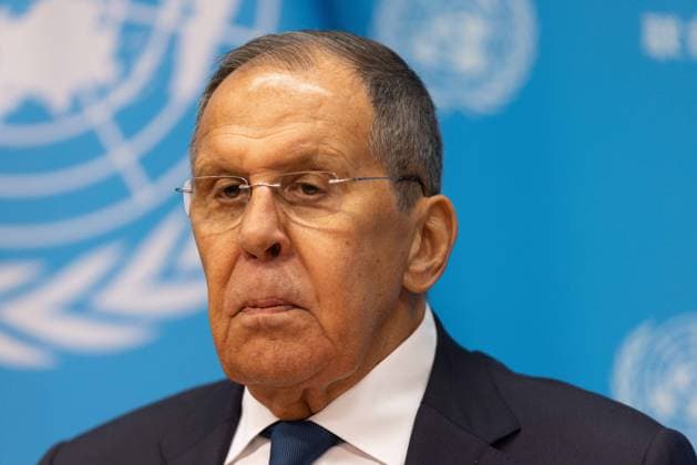 September 26, 2026, New York City, USA: Russian Foreign Minister Sergey Lavrov speaks during a press briefing following his address to the 81st session of the United Nations General Assembly at the UN Headquarters in New York City. New York City USA - ZUMAl194 20260926_zip_l194_050 Copyright: xMarekxLadzinskix
