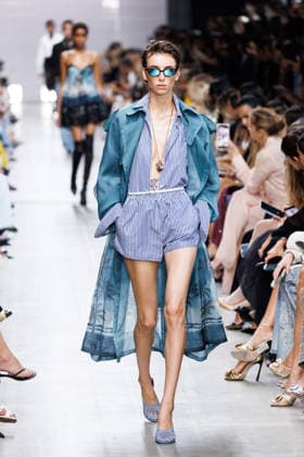 IPA89005159 - Milan, Milan Women™s Fashion Week Spring Summer 2027 - Women™s Fashion, Spring Summer 2027 - Ermanno Scervino fashion show - pictured on the runway: a model.  Copyright: xCinziaxCamelax xx IPA89005159