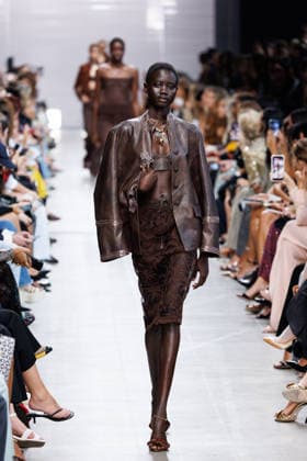 IPA89005232 - Milan, Milan Women™s Fashion Week Spring Summer 2027 - Women™s Fashion, Spring Summer 2027 - Ermanno Scervino fashion show - pictured on the runway: a model.  Copyright: xCinziaxCamelax xx IPA89005232
