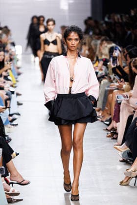 IPA89005291 - Milan, Milan Women™s Fashion Week Spring Summer 2027 - Women™s Fashion, Spring Summer 2027 - Ermanno Scervino fashion show - pictured on the runway: a model.  Copyright: xCinziaxCamelax xx IPA89005291