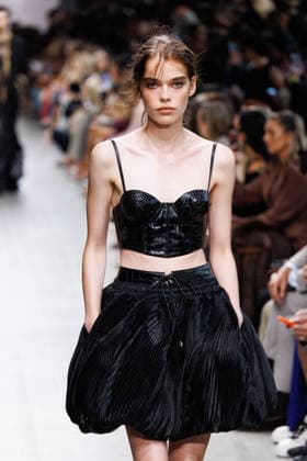 IPA89005329 - Milan, Milan Women™s Fashion Week Spring Summer 2027 - Women™s Fashion, Spring Summer 2027 - Ermanno Scervino fashion show - pictured on the runway: a model.  Copyright: xCinziaxCamelax xx IPA89005329