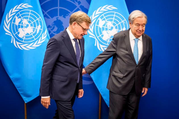 German Foreign Minister Johann Wadephul meets with UN Secretary-General Guterres at the UN General Assembly in New York, September 26, 2026, at UN Headquarters. Photographed on behalf of the Federal Foreign Office, New York, New York Copyright: xDominikxButzmannx