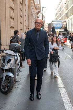 IPA89006481 - Milan, Milan Women™s Fashion Week Spring Summer 2027 - Women™s Fashion, Spring Summer 2027 - Marco Rambaldi™s fashion show - front row Pictured: Marco Bizzarri  Copyright: xRiccardoxGIordanox xRiccardoxGiordano IPAx IPA89006481
