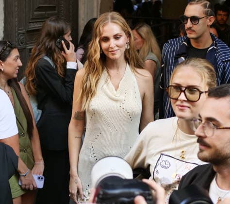 IPA89008621 - Milan, Milan Women s Fashion Week: Spring Summer 2026–2027 — Women s Fashion, Spring Summer 2026–2027 — Marco Rambaldi s fashion show — Pictured: Chiara Ferragni  Copyright: xLucaxPontix xLucaPonti IpaAgencyx IPA89008621