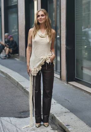 IPA89008618 - Milan, Milan Women s Fashion Week: Spring Summer 2026 2027 - Women s Fashion, Spring Summer 2026–2027, Marco Rambaldi s fashion show—Pictured: Chiara Ferragni  Copyright: xLucaxPontix xLucaPonti IpaAgencyx IPA89008618