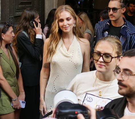 IPA89008626 - Milan, Milan Women s Fashion Week: Spring Summer 2026 2027 - Women s Fashion, Spring Summer 2026–2027, Marco Rambaldi s fashion show—Pictured: Chiara Ferragni  Copyright: xLucaxPontix xLucaPonti IpaAgencyx IPA89008626