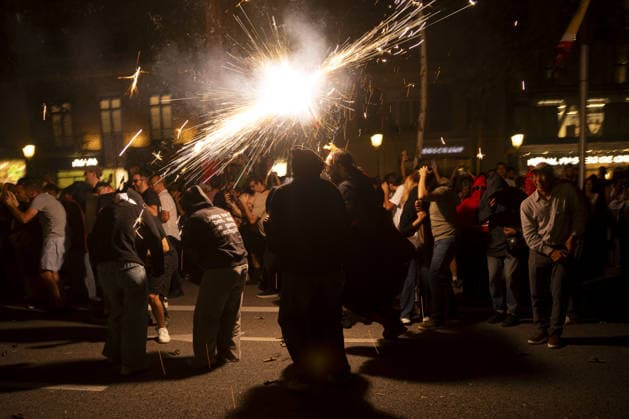 Barcelona holds correfoc fire parade for La Merce festivities BARCELONA, SPAIN - SEPTEMBER 26: Barcelona’s Passeig de Gracia hosts the La Merce correfoc, a parade featuring devils and fantastical creatures carrying pyrotechnics as part of the city’s festivities in Barcelona, Spain on September 26, 2026. The correfoc is a Catalan folk celebration in which groups dressed as devils move through the streets, releasing showers of sparks from pyrotechnic devices as some spectators dance and walk alongside them. Its current format emerged during La Merce in 1979, when spectators spontaneously joined a parade of dragons and devils. Rooted in older traditions involving fire and folk culture, the practice later spread across Catalonia. Lorena Sopena  Copyright: x2026xAnadoluxLorenaxSopenaxLopezx