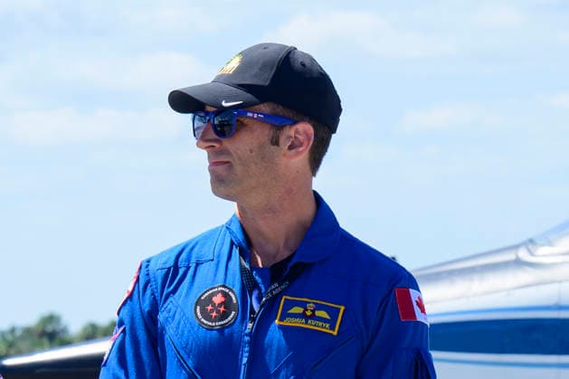September 26, 2026, Merritt Island, Florida, USA: Canadian Space Agency (CSA) astronaut JOSHUA KUTRYK speaks to the press alongside his fellow crewmates after arriving at the Launch and Landing Facility at NASAÃ¢â‚¬â ¢s Kennedy Space Center in Florida on Sept. 26, 2026. NASAÃ¢â‚¬â ¢s Crew-13 mission is scheduled to launch at 11:10 a.m. EDT on Oct. 1, 2026, from Space Launch Complex-40 (SLC-40) at Cape Canaveral Space Force Station to the International Space Station. Merritt Island USA - ZUMAb268 20260926_znp_b268_010 Copyright: xJenniferxBriggsx