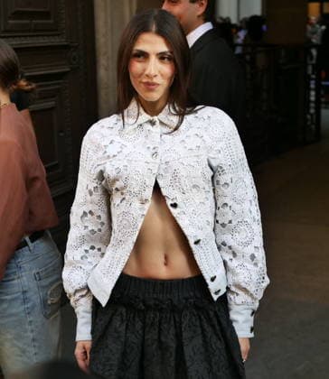 IPA89011348 - Milan, Milan Women s Fashion Week: Spring Summer 2026 2027 - Women s Fashion, Spring Summer 2026–2027 - Marco Rambaldi s fashion show - Pictured: Giulia Salemi  Copyright: xLucaxPontix xLucaPonti IpaAgencyx IPA89011348