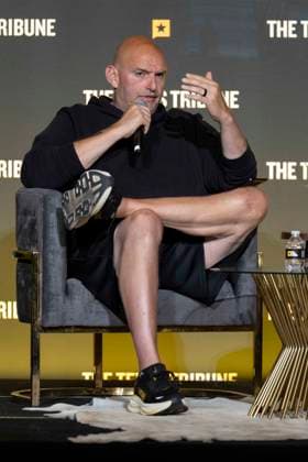 September 26, 2026 - Austin, Texas, USA: U.S. Senator JOHN FETTERMAN (D-PA) speaks at the Texas Tribune Festival. Austin USA - ZUMAce6_ 20260926_zaf_ce6_017 Copyright: xBrianxCahnx