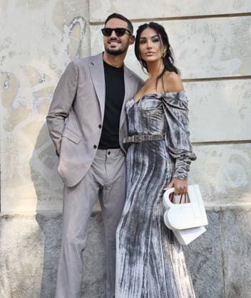 IPA89015025 - Milan, Milan Women s Fashion Week: Spring Summer 2026 2027 - Women s Fashion, Spring Summer 2026–2027, Laura Biagiotti fashion show—Pictured: Rosa Perrotta and Pietro Tartaglione.  Copyright: xLucaxPontix xLucaPonti IpaAgencyx IPA89015025