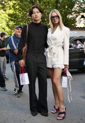 IPA89015059 - Milan, Milan Women s Fashion Week: Spring Summer 2026 2027 - Women s Fashion, Spring Summer 2026–2027 - Laura Biagiotti fashion show - Pictured: Guest  Copyright: xLucaxPontix xLucaPonti IpaAgencyx IPA89015059