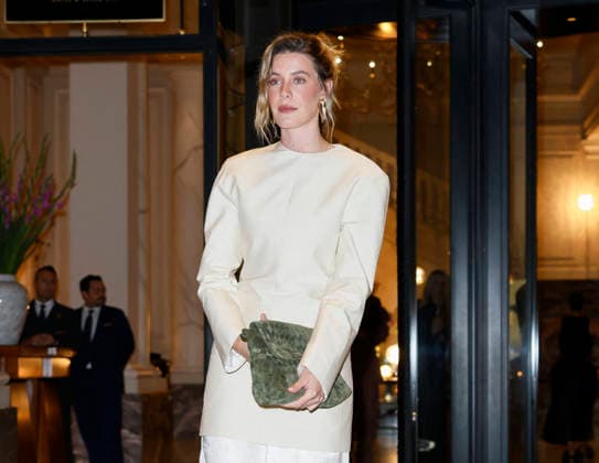 MFW Spring Summer 2027 Bottega Veneta leaving MP MILAN, ITALY - SEPTEMBER 26: Caterina De Angelis leaves her hotel to attending Bottega Veneta fashion show during the Milan Fashion Week - Womenswear Spring Summer 2027 on September 24, 2026 in Milan, Italy. Photo by Marco Piovanotto Abacapress.com Milan Italy  Copyright: xPiovanottoxMarco ABACAx