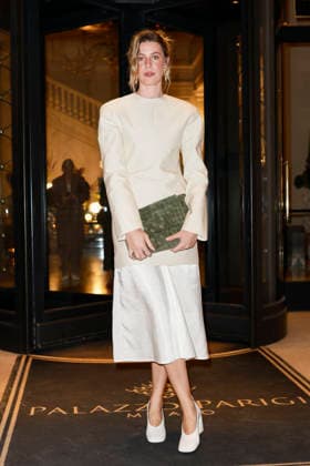 MFW Spring Summer 2027 Bottega Veneta leaving MP MILAN, ITALY - SEPTEMBER 26: Caterina De Angelis leaves her hotel to attending Bottega Veneta fashion show during the Milan Fashion Week - Womenswear Spring Summer 2027 on September 24, 2026 in Milan, Italy. Photo by Marco Piovanotto Abacapress.com Milan Italy  Copyright: xPiovanottoxMarco ABACAx