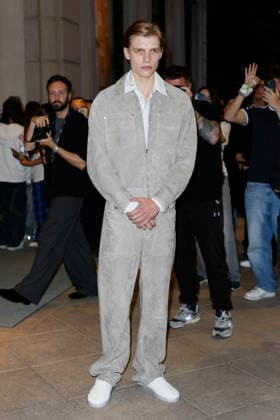 MFW Spring Summer 2027 Bottega Veneta leaving MP MILAN, ITALY - SEPTEMBER 26: Emmanuel Macchia leaves her hotel to attending Bottega Veneta fashion show during the Milan Fashion Week - Womenswear Spring Summer 2027 on September 24, 2026 in Milan, Italy. Photo by Marco Piovanotto Abacapress.com Milan Italy  Copyright: xPiovanottoxMarco ABACAx