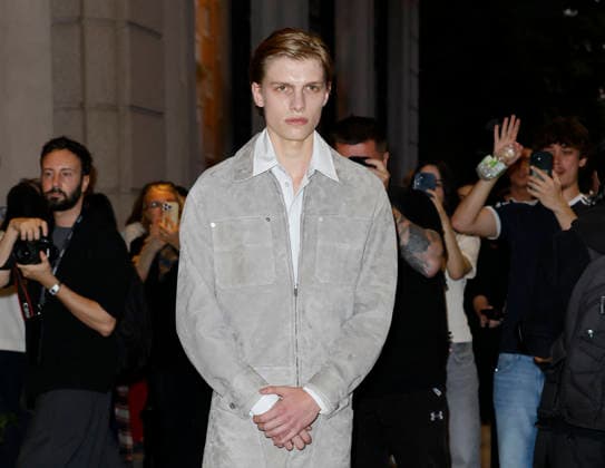 MFW Spring Summer 2027 Bottega Veneta leaving MP MILAN, ITALY - SEPTEMBER 26: Emmanuel Macchia leaves her hotel to attending Bottega Veneta fashion show during the Milan Fashion Week - Womenswear Spring Summer 2027 on September 24, 2026 in Milan, Italy. Photo by Marco Piovanotto Abacapress.com Milan Italy  Copyright: xPiovanottoxMarco ABACAx
