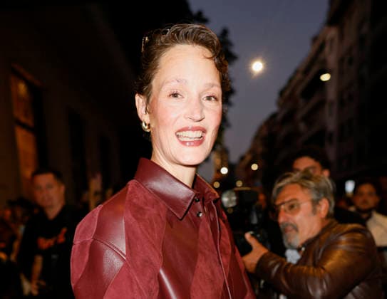 MFW Spring Summer 2027 Bottega Veneta leaving MP MILAN, ITALY - SEPTEMBER 26: Vicky Krieps leaves her hotel to attending Bottega Veneta fashion show during the Milan Fashion Week - Womenswear Spring Summer 2027 on September 24, 2026 in Milan, Italy. Photo by Marco Piovanotto Abacapress.com Milan Italy  Copyright: xPiovanottoxMarco ABACAx