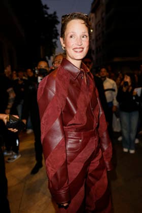 MFW Spring Summer 2027 Bottega Veneta leaving MP MILAN, ITALY - SEPTEMBER 26: Vicky Krieps leaves her hotel to attending Bottega Veneta fashion show during the Milan Fashion Week - Womenswear Spring Summer 2027 on September 24, 2026 in Milan, Italy. Photo by Marco Piovanotto Abacapress.com Milan Italy  Copyright: xPiovanottoxMarco ABACAx