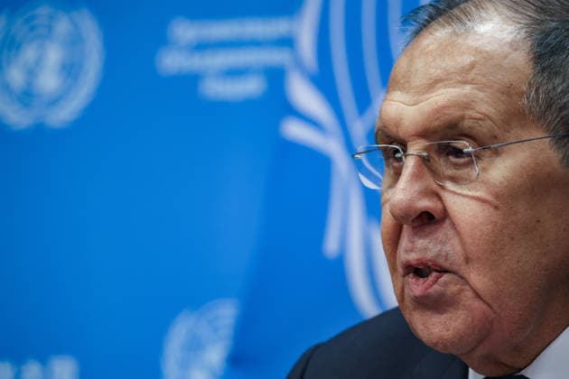 September 26, 2026, New York, New York, United States: Russian Foreign Minister SERGEY LAVROV speaks during a press conference at the UN following his address to the General Debate of the 81st UN General Assembly, taking questions on RussiaÃ¢â‚¬â ¢s foreign policy amid continuing tensions over Ukraine, European security and relations with the United States. New York United States - ZUMAo116 20260926_znp_o116_075 Copyright: xBiancaxOterox