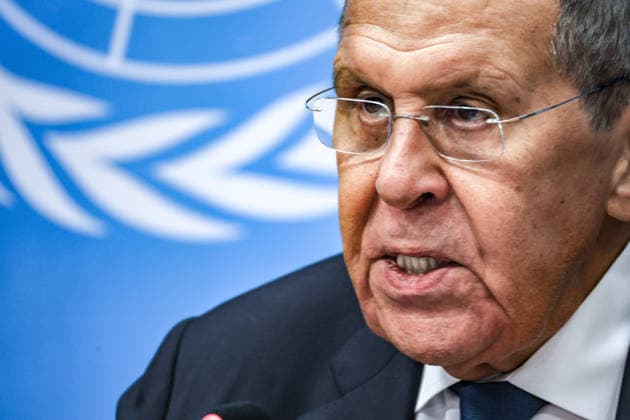 September 26, 2026, New York, New York, United States: Russian Foreign Minister SERGEY LAVROV speaks during a press conference at the UN following his address to the General Debate of the 81st UN General Assembly, taking questions on RussiaÃ¢â‚¬â ¢s foreign policy amid continuing tensions over Ukraine, European security and relations with the United States. New York United States - ZUMAo116 20260926_znp_o116_071 Copyright: xBiancaxOterox
