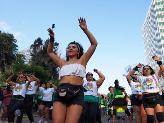 September 26, 2026, Lima, Lima, Peru: On International Safe Abortion Day hundreds of women, wearing green scarf, carry out a demonstration demanding legal, safe, and free abortion in Peru, as part of the comprehensive health of girls, adolescents, women, and anyone with the possibility of gestating. Abortion in Peru, a conservative country, is illegal and punishable Lima Peru - ZUMAg240 20260926_zip_g240_010 Copyright: xCarlosxGarciaxGranthonx