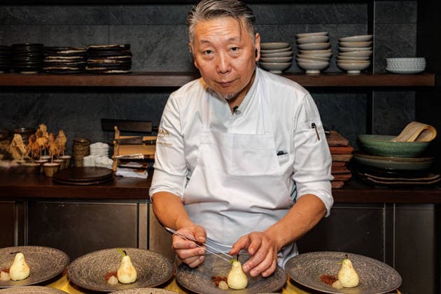 September 26, 2026, Düsseldorf: Yoshi Nagaya is one of the most renowned Japanese Michelin-starred chefs in Europe and runs two top-tier restaurants in Düsseldorf. Here, as part of the Chefs in Town event in Düsseldorf: Yoshi by Nagaya, Kreuzstraße, North Rhine-Westphalia, Germany