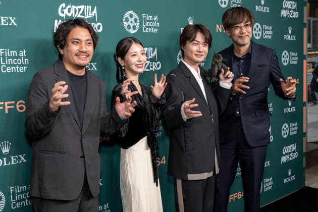 September 26, 2026, New York, New York, USA: KAZUAKI KISHIDA, MINAMI HAMABE, RYUNOSUKE KAMIKI and TAKASHI YAMAZAKI attend the screening of Godzilla Minus Zero at the 64th annual New York Film Festival at Alice Tully Hall, Lincoln Center in New York. 26 September 2026 New York USA - ZUMAa265 20260926_zep_a265_047 Copyright: xEricxAcquayex