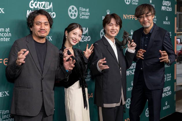 September 26, 2026, New York, New York, USA: KAZUAKI KISHIDA, MINAMI HAMABE, RYUNOSUKE KAMIKI and TAKASHI YAMAZAKI attend the screening of Godzilla Minus Zero at the 64th annual New York Film Festival at Alice Tully Hall, Lincoln Center in New York. 26 September 2026 New York USA - ZUMAa265 20260926_zep_a265_048 Copyright: xEricxAcquayex