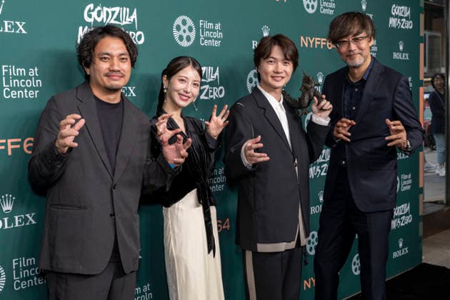 September 26, 2026, New York, New York, USA: KAZUAKI KISHIDA, MINAMI HAMABE, RYUNOSUKE KAMIKI and TAKASHI YAMAZAKI attend the screening of Godzilla Minus Zero at the 64th annual New York Film Festival at Alice Tully Hall, Lincoln Center in New York. 26 September 2026 New York USA - ZUMAa265 20260926_zep_a265_049 Copyright: xEricxAcquayex