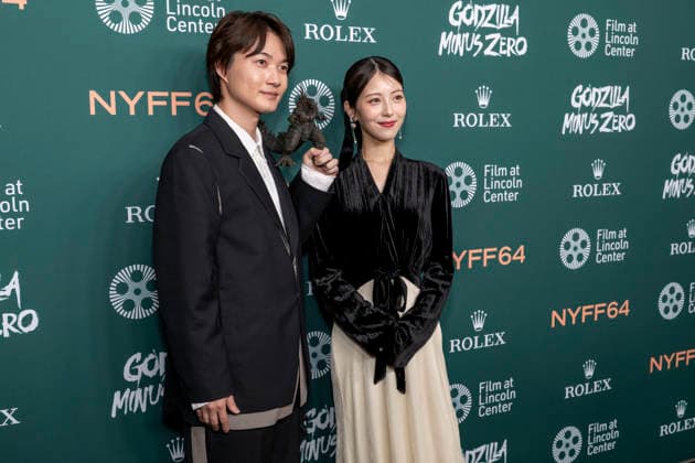 September 26, 2026, New York, New York, USA: RYUNOSUKE KAMIKI and MINAMI HAMABE attend the screening of Godzilla Minus Zero at the 64th annual New York Film Festival at Alice Tully Hall, Lincoln Center in New York. 26 September 2026 New York USA - ZUMAa265 20260926_zep_a265_039 Copyright: xEricxAcquayex