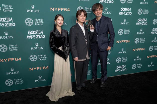September 26, 2026, New York, New York, USA: MINAMI HAMABE, RYUNOSUKE KAMIKI and TAKASHI YAMAZAKI attend the screening of Godzilla Minus Zero at the 64th annual New York Film Festival at Alice Tully Hall, Lincoln Center in New York. 26 September 2026 New York USA - ZUMAa265 20260926_zep_a265_045 Copyright: xEricxAcquayex