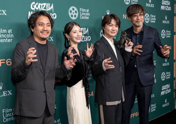 September 26, 2026, New York, Ny, United States: Kazuaki Kishida, Minami Hamabe, RyoÂ»nosuke Kamiki, and Takashi Yamazaki attend the 64th New York Film Festival Godzilla Minus Zero World Premiere. Held at Alice Tully Hall at Lincoln Center in New York. Zuma Press. September 26, 2026. New York United States - ZUMAp281 20260926_zea_p281_017 Copyright: xPhotoxImagexPressx